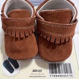 Tan Kids Moccasins